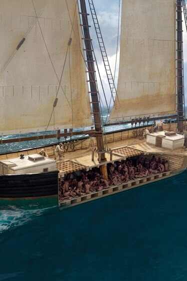 a National Geographic created illustration of the Clotilda