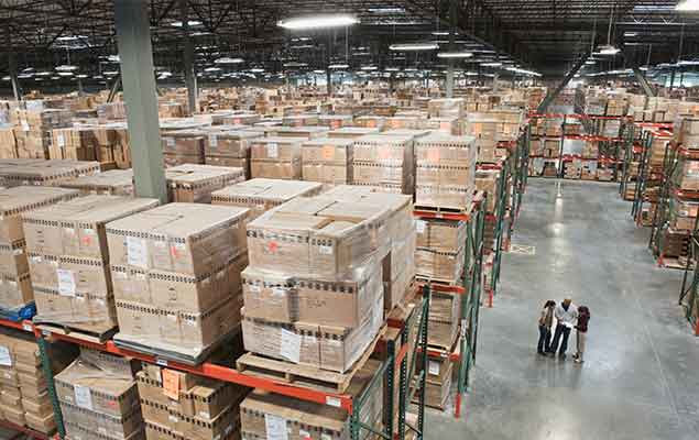 Large shipping warehouse