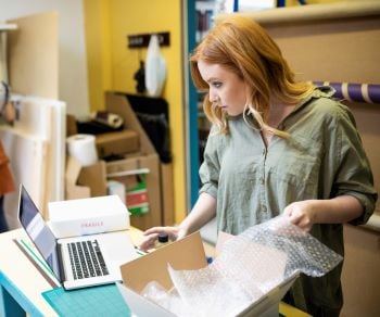 Find Your Shipping Documents Small business owner shipping box