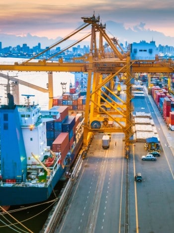 Container Ships at port