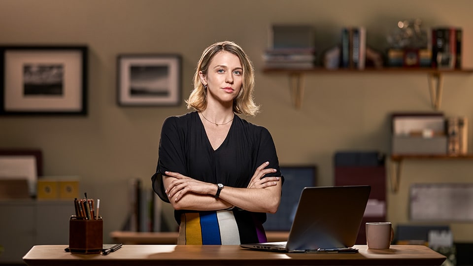 Unstoppable woman in black top Unstoppable woman in black top